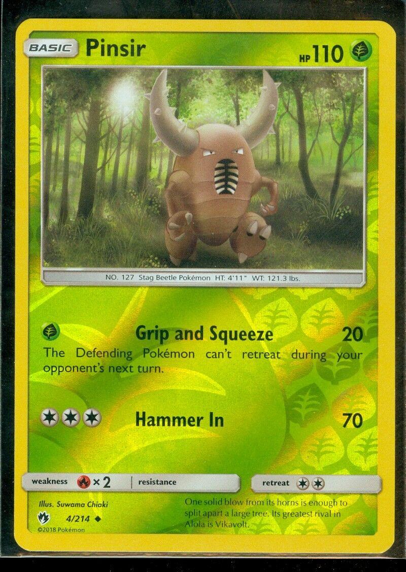 Pinsir [Reverse Holo] 4 Prices Pokemon Lost Thunder Pokemon Cards