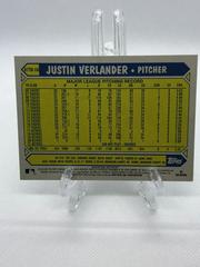 Back Of Card | Justin Verlander Baseball Cards 2022 Topps 1987 Series 2