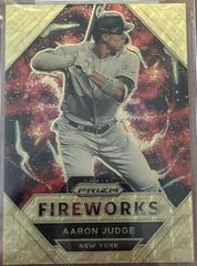 Aaron Judge [Gold Vinyl Prizm] Baseball Cards 2021 Panini Prizm Fireworks Prices