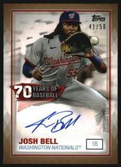 Josh Bell [Gold] Baseball Cards 2021 Topps 70 Years of Baseball Autographs Prices