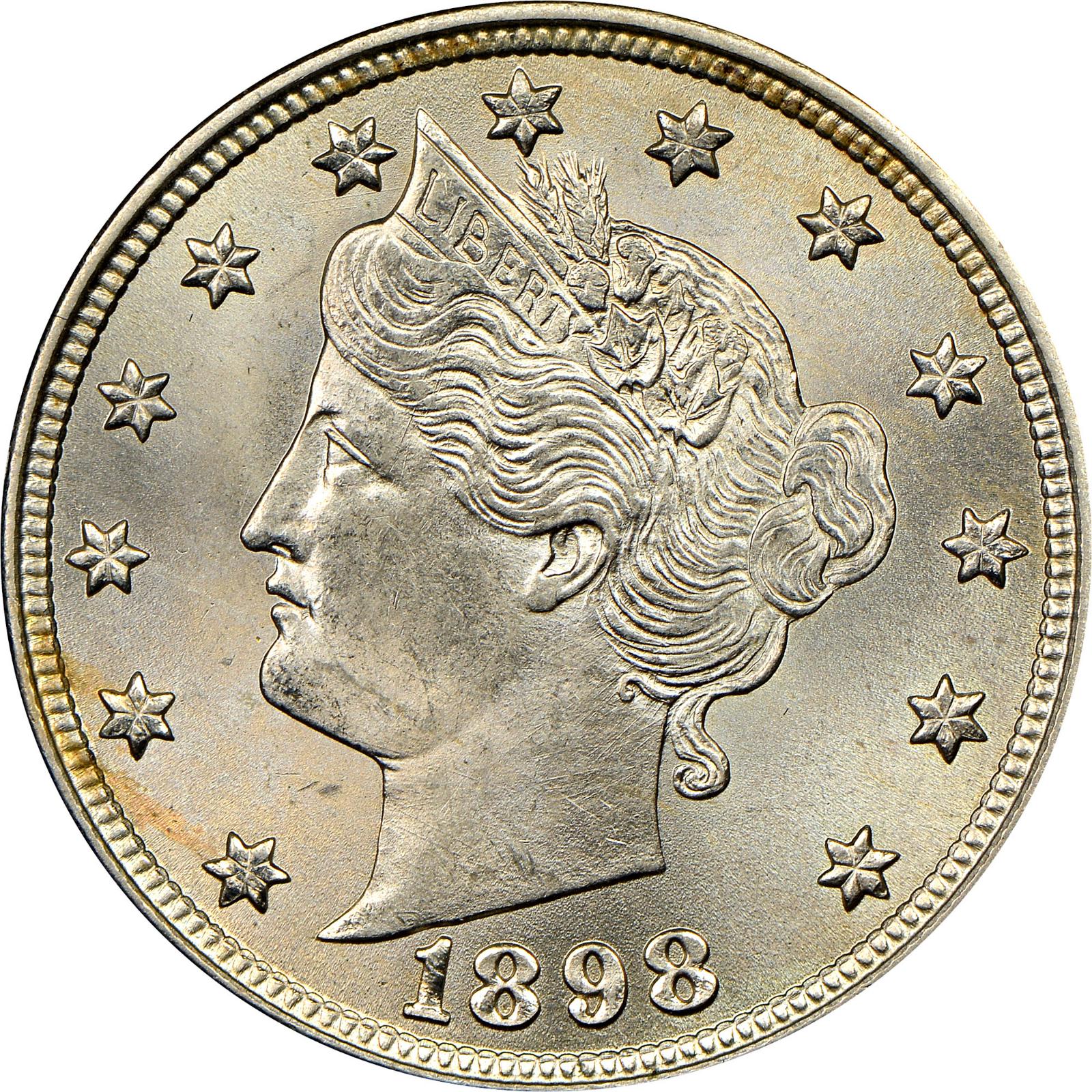 1898 [PROOF] Coins Liberty Head Nickel