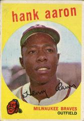 Hank Aaron Baseball Cards 1959 Topps Prices