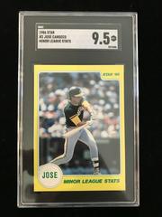 Jose Canseco ##2 Yellow Minor Leag Stats Baseball Cards 1986 Star Canseco Prices