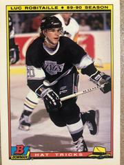 luc robitaille Hockey Cards 1990 Bowman Hat Tricks Prices