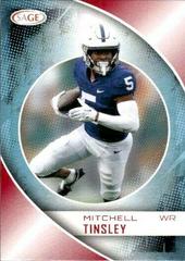 Mitchell Tinsley [Red] #76 Football Cards 2023 Sage Prices