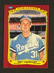 Bret Saberhagen #103 Baseball Cards 1986 Fleer Star Stickers Prices