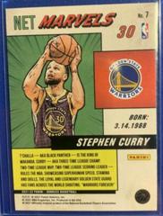 Curry Net Marvels 2021 Back | Stephen Curry Basketball Cards 2021 Panini Donruss Net Marvels