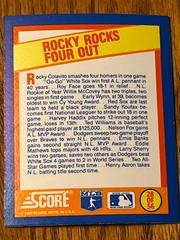 Rocky Rocks Four out Baseball Cards 1989 Score Magic Motion Trivia A Year to Remember Prices