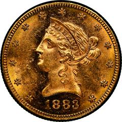 1883 [PROOF] Coins Liberty Head Gold Eagle Prices