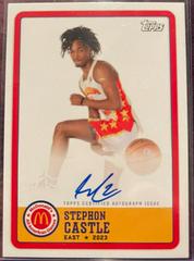 Stephon Castle [Autograph] #PA-SC Basketball Cards 2023 Topps Chrome McDonald's All American Paper At Event Prices