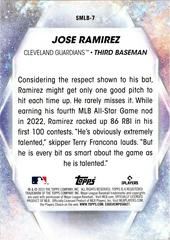Back | Jose Ramirez Baseball Cards 2023 Topps Stars of MLB