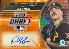 Paul Skenes [Orange] #BDNA-PS Baseball Cards 2023 Bowman Draft Night Autographs Prices