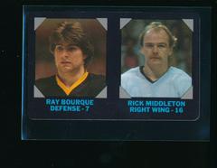 Bourque, Middleton #1 Hockey Cards 1985 7-Eleven Credit Cards Prices