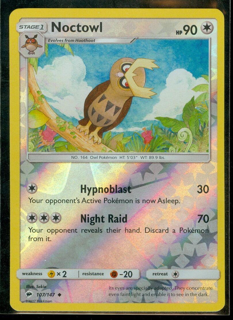 Noctowl [Reverse Holo] 107 Prices Pokemon Burning Shadows Pokemon