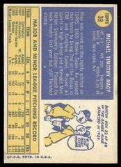 Back | Mike Nagy Baseball Cards 1970 Topps
