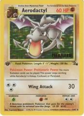 Aerodactyl 1999 Pokemon Fossil 1st Edition #1 Holo Pre-Release (PSA 9)