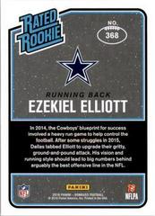 Back | Ezekiel Elliott Football Cards 2016 Panini Donruss