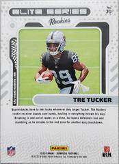 Back | Tre Tucker Football Cards 2023 Panini Donruss The Elite Series Rookies
