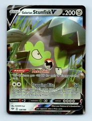 Details about   Galarian Stunfisk V 128/189 Holo Ultra Rare Darkness Ablaze Pokemon Card NM 