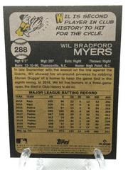 Back Of Card | Wil Myers Baseball Cards 2022 Topps Heritage