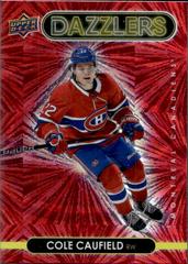 Cole Caufield [Red] Hockey Cards 2021 Upper Deck Dazzlers Prices