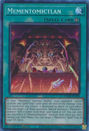 Mementomictlan [Collector's Rare] VASM-EN008 YuGiOh Valiant Smashers