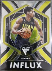 Ochai Agbaji #13 Basketball Cards 2022 Panini Flux Rookie Influx Prices