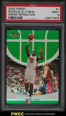 Shaquille O'Neal [Green Refractor] #1 Basketball Cards 2005 Finest Prices