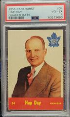 Hap Day Hockey Cards 1955 Parkhurst Quaker Oats Prices