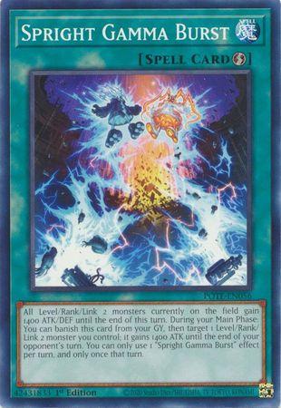 Spright Gamma Burst [1st Edition] POTE-EN056 YuGiOh Power Of The Elements