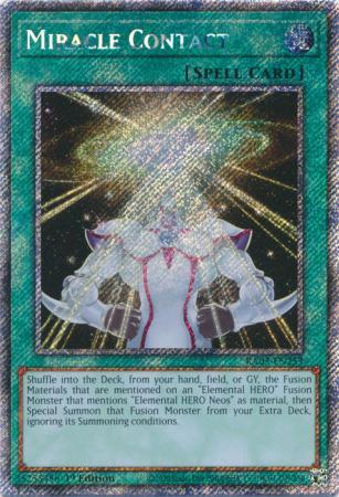 Miracle Contact [Platinum Secret Rare] RA03-EN253 YuGiOh Quarter Century Bonanza