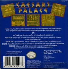 Caesar'S Palace - Back | Caesar's Palace GameBoy