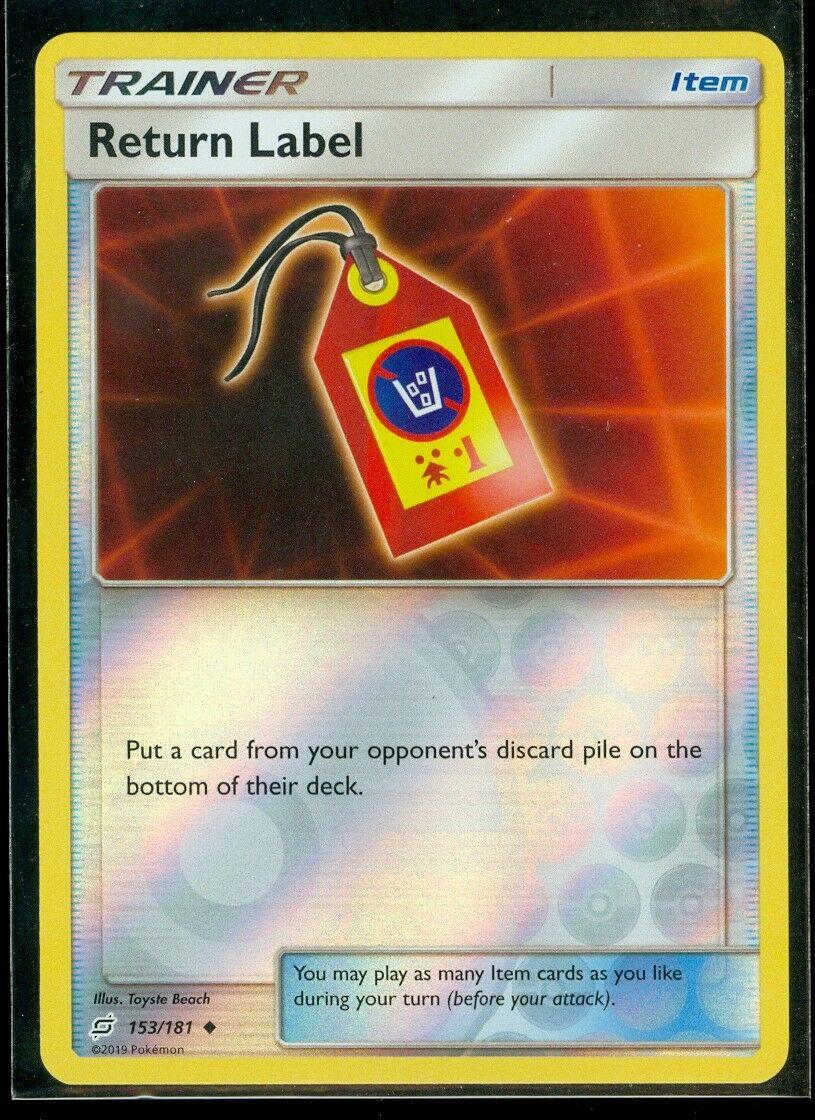 Return Label [Reverse Holo] #153 Prices | Pokemon Team Up | Pokemon Cards
