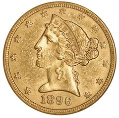 1896 S Coins Liberty Head Half Eagle Prices