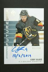 Cody Glass [Autograph Inscribed] Hockey Cards 2019 SP Authentic Prices