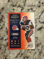 Travis Henry Football Cards 2002 Playoff Contenders Prices