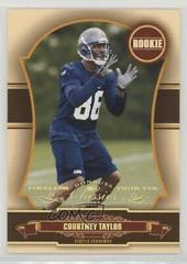 Courtney Taylor [Timeless Tributes Gold] #192 Football Cards 2007 Panini Donruss Classics Prices