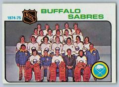 Sabres Team [Checklist] Hockey Cards 1975 Topps Prices