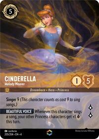 Cinderella - Melody Weaver [Enchanted] #205 Lorcana Ursula's Return