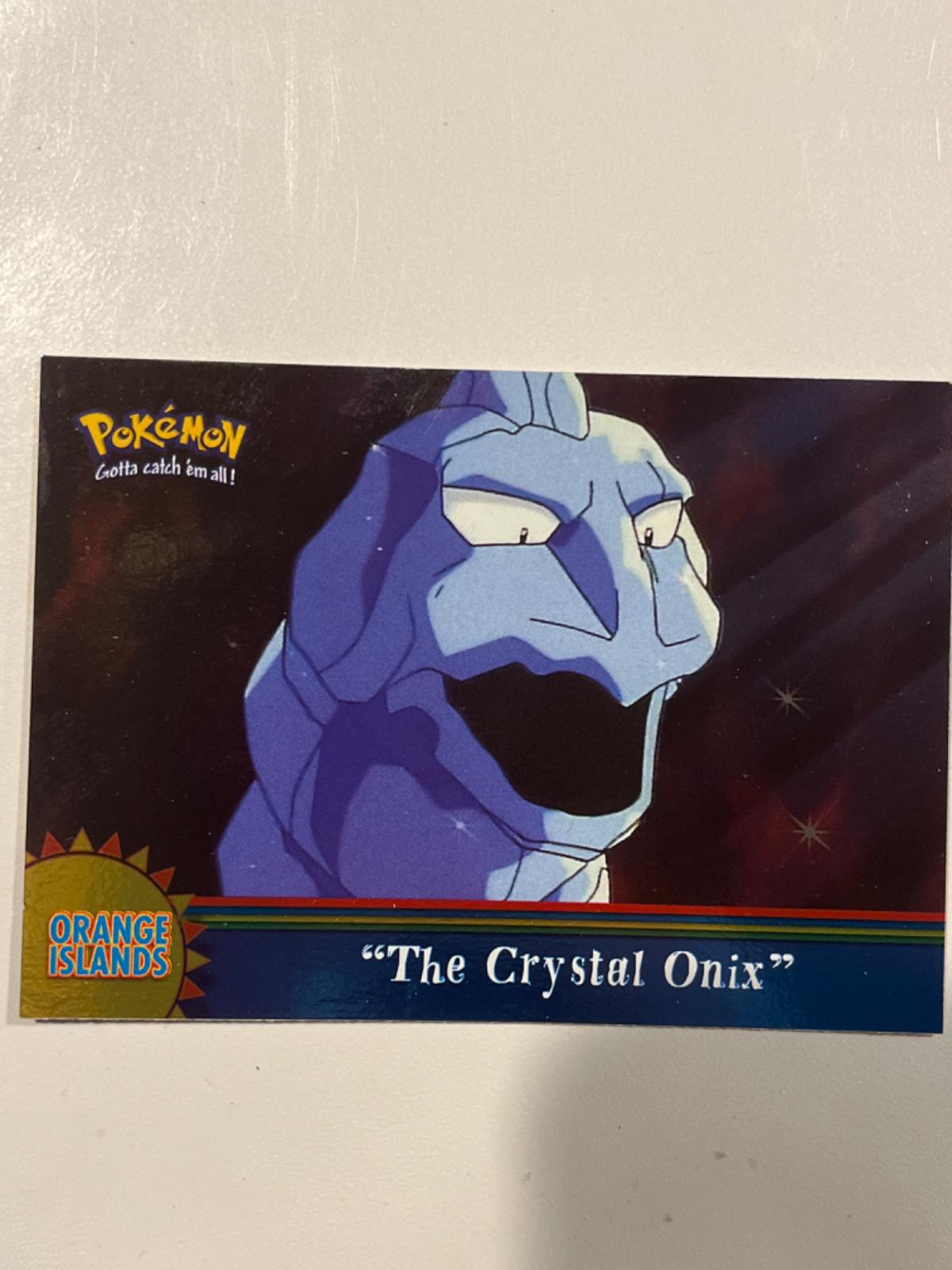 The Crystal Onix #OR4 Pokemon 2000 Topps TV Episode