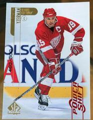 Steve Yzerman [Power Shift] Hockey Cards 1998 SP Authentic Prices