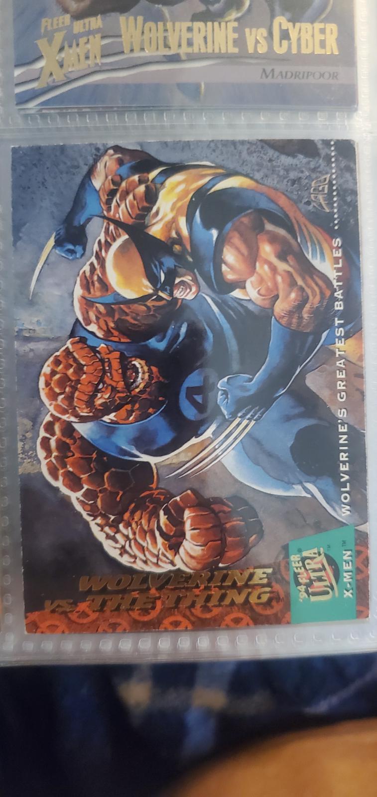 Wolverine vs. the Thing | Ungraded | Marvel 1994 Ultra X-Men