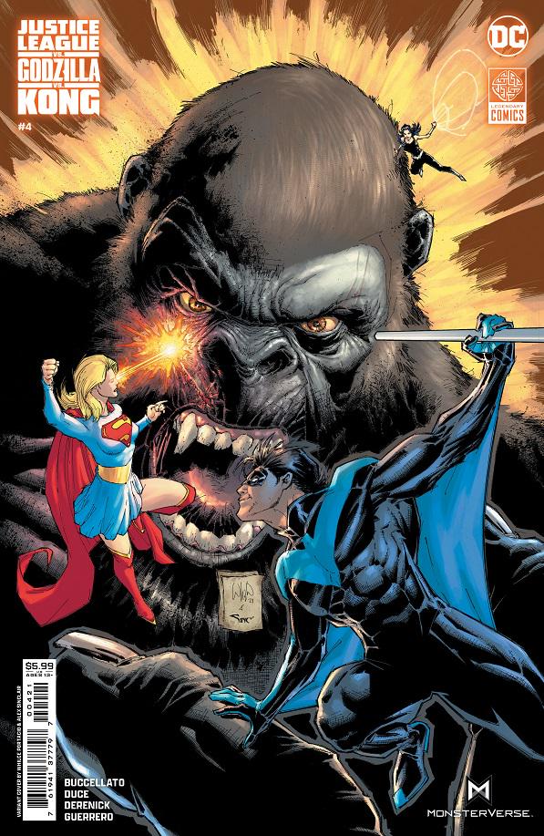 Justice League vs. Godzilla vs. Kong [Portacio Kong] #4 (2024) Comic Books Justice League vs. Godzilla vs. Kong