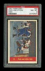 Puck and Sticks [High] Hockey Cards 1957 Parkhurst Prices