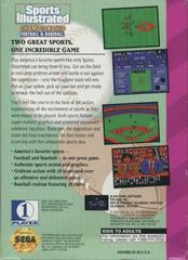 Sports Illustrated - Back | Sports Illustrated Championship Football & Baseball Sega Game Gear