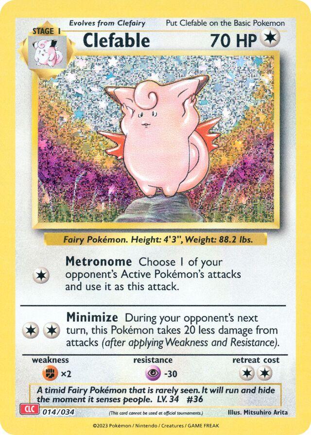 Clefable #14 Pokemon TCG Classic: Charizard Deck