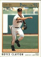 Royce Clayton #39 Baseball Cards 1992 O Pee Chee Premier Prices