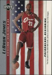 LeBron James Basketball Cards 2003 Upper Deck Phenomenal Beginning Prices