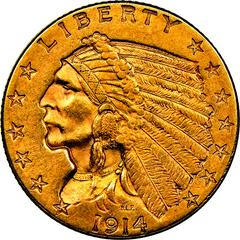 1914 [PROOF] Coins Indian Head Quarter Eagle Prices