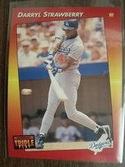 Darryl Strawberry #187 Baseball Cards 1992 Panini Donruss Triple Play Prices
